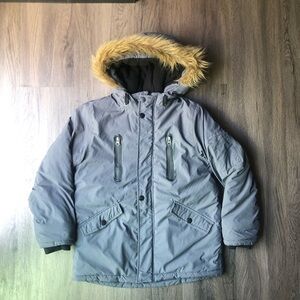 Atlantis Weathergear Heavyweight Winter Coat Kids Size 10 Grey Waterproof Jacket
